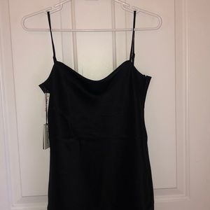 Aritzia Babaton atelier black mini slip dress
